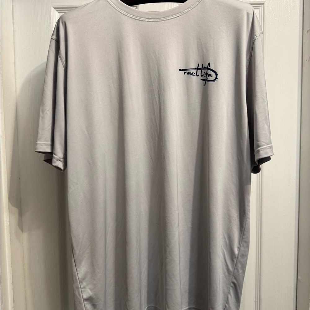 Reel Life Men's Gray Short Sleeve Tee
